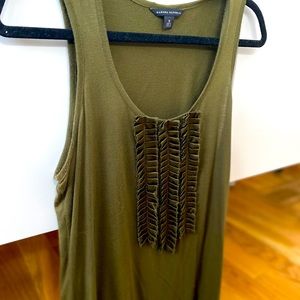 Olive green tank top